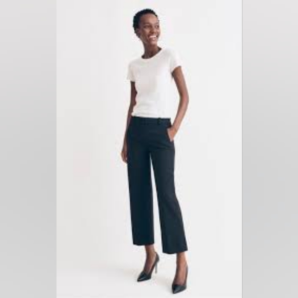 JCREW PANTS,365 PAYTON WIDE LEG PANTS, HIGH-RISE WIDE LEG PANTS* NAVY SZ6P
